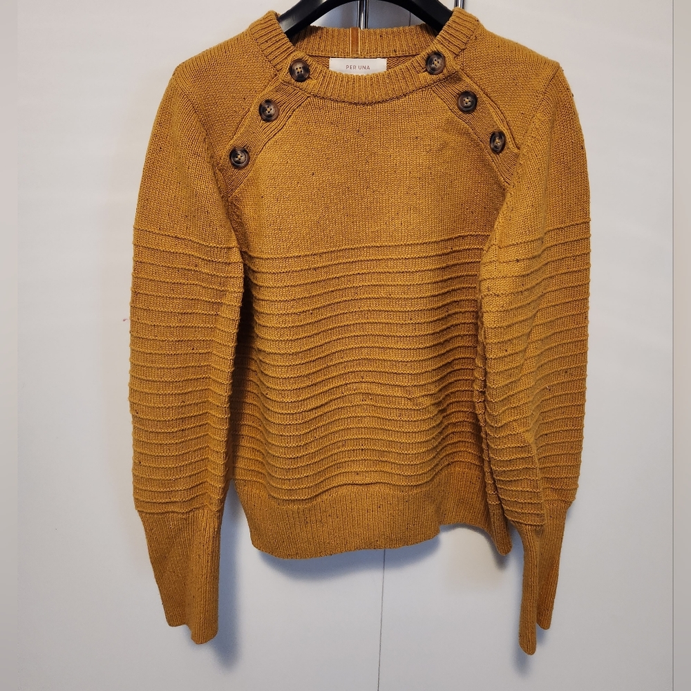Chunky mustard fall sweater US 10